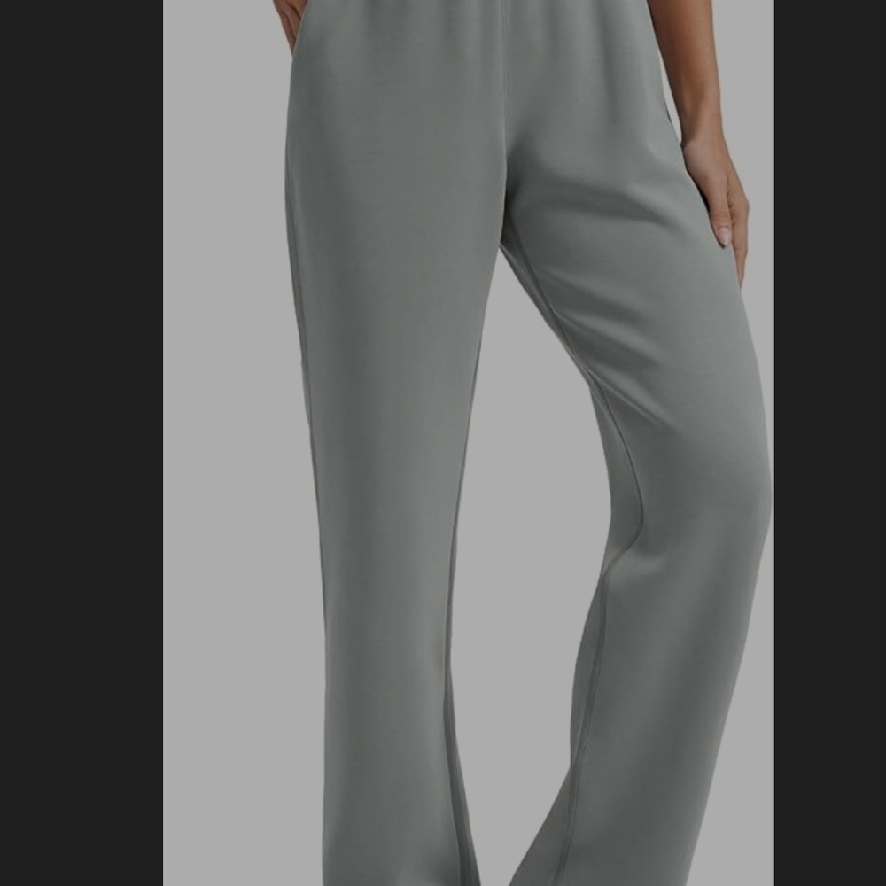 CRZ YOGA Women's Wide Leg Gray Pants